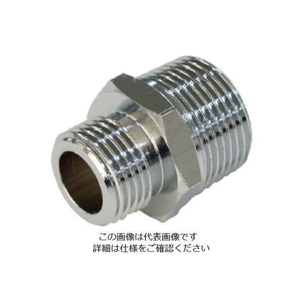 アソー ASOH フレキ用ニップル(Pニップル) 黄銅製 PF3/4×PT1/2 PN-1064 1個 515-7307（直送品）