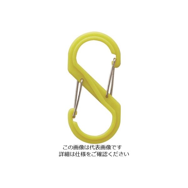 アイテック 光 S型カラビナ 小 ライム B-KRSA61-6 1セット(5個) 112-9659（直送品）