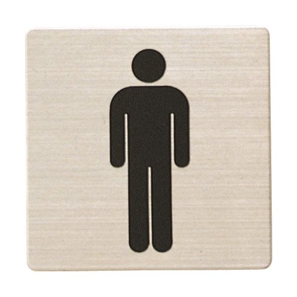 光 ステンレスサインプレート 男マーク FS893-31 1枚 225-2305（直送品）