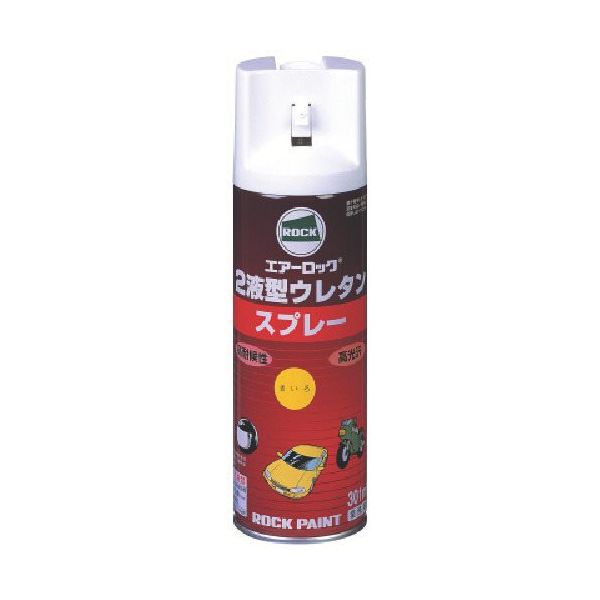 ロックペイント ロック 2液型ウレタンスプレー くろ 301ml 062-6034 65 1セット(6本) 851-1735（直送品）