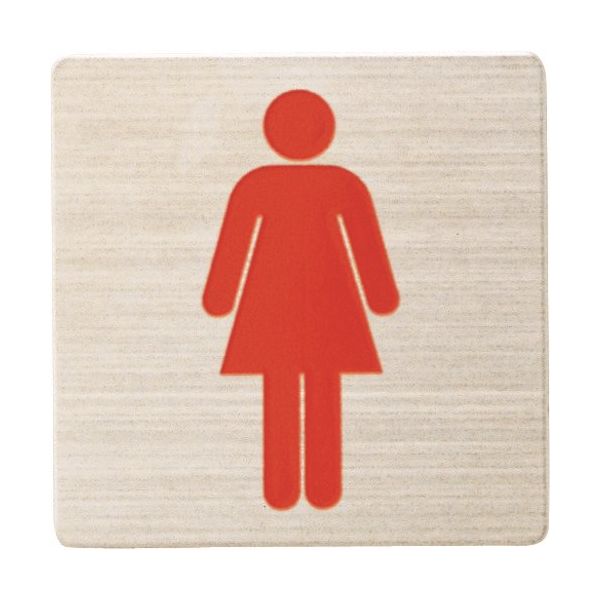 光 ステンレスサインプレート 女マーク FS893-32 1枚 224-7634（直送品）