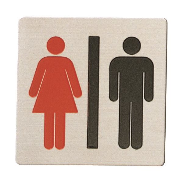 光 ステンレスサインプレート 男女マーク FS893-33 1枚 225-3813（直送品）