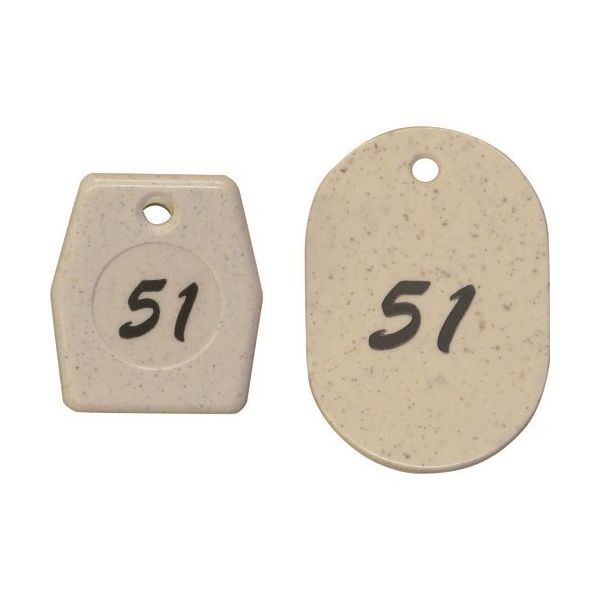 光 クロークチケット 白 51~100 KF971-1 1箱(50組) 215-5872（直送品）