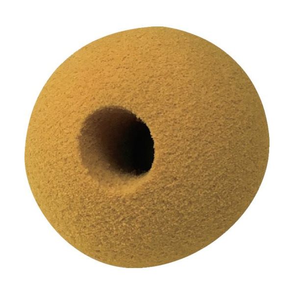 カーボーイ CARーBOY 安心クッション ボール型 65mm 穴あき 4個入 イエロー AC162 1セット(4個) 826-6344（直送品）