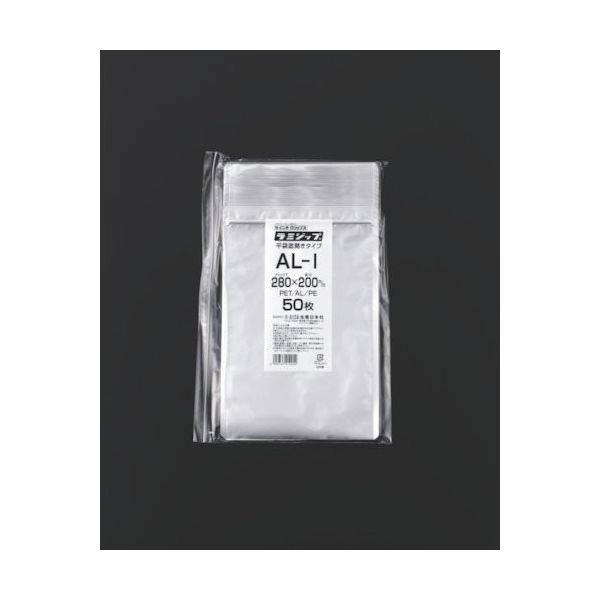 生産日本社 セイニチ チャック袋 「ラミジップ」 ALーI 平袋アルミタイプ(800枚入) 1箱(800枚) 584-2956（直送品）