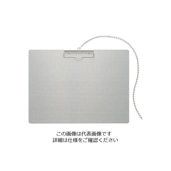 ナカキン アルミバインダー チェーン付き 横 A3 AS-A3S-C 1枚(1冊) 4-1221-06（直送品）