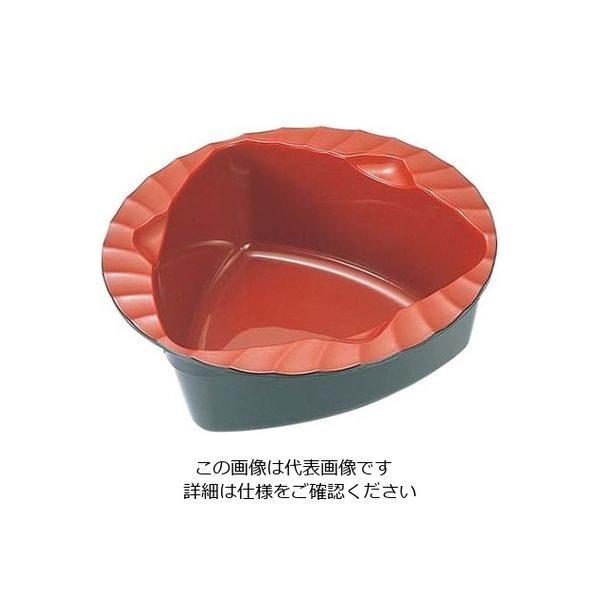 イケダ 耐熱ABS トライアングルトライ 深皿 内朱 10cm 61-6584-30 1個（直送品）