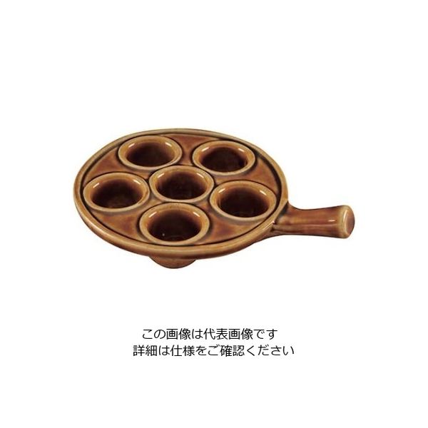 江部松商事 エスカルゴプレート 10492 6ヶ取 陶器製 2398700 1個 61-6595-03（直送品）