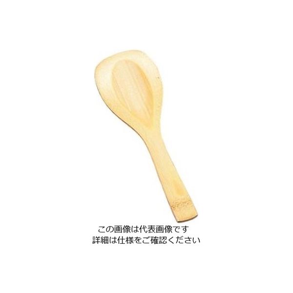 萬洋 竹 ヌリ杓子 大 全長226 27-210 1個 61-6602-50（直送品）