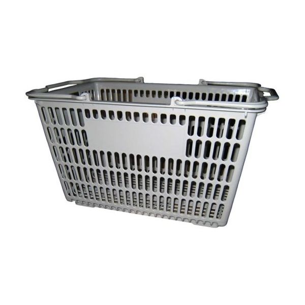 江部松商事 ショッピングバスケット Fー101 ライトグレー 61-6567-26 1個（直送品）