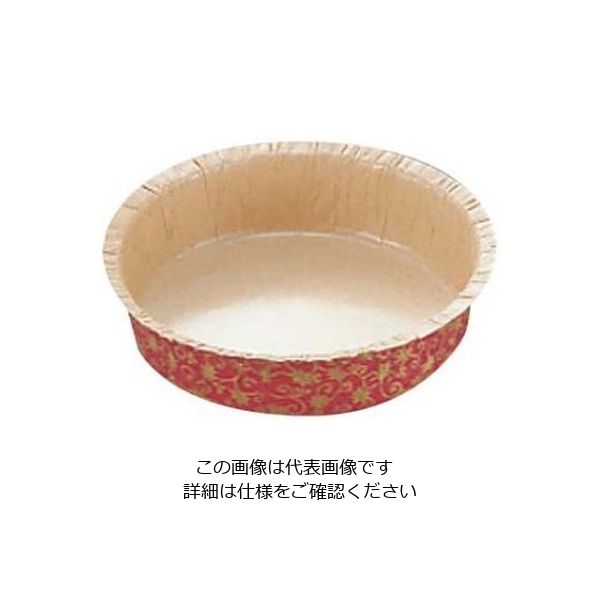 天満紙器 リーフ柄 サーキュラーカップ(100枚入)Pー103 61-6693-03 1組(100枚)（直送品）