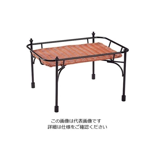 シンドー 積み重ねスタンド角 DS515 高 ブラウン 61-6702-90 1個（直送品）