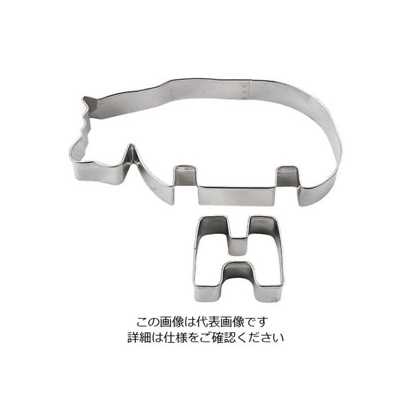 タイガークラウン 18ー8 ZOOクッキー型 カバ No.1981 61-6698-05 1個（直送品）