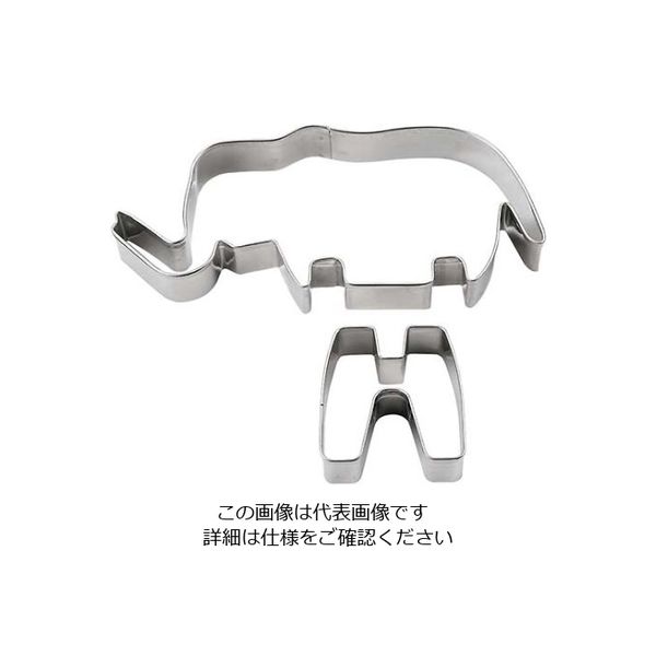 タイガークラウン 18ー8 ZOOクッキー型 ゾウ No.1983 61-6698-07 1個（直送品）