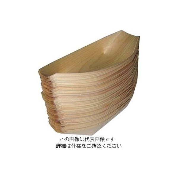 江部松商事 経木舟皿(50枚入)8寸 約215×107 61-6707-78 1組(50枚)（直送品）