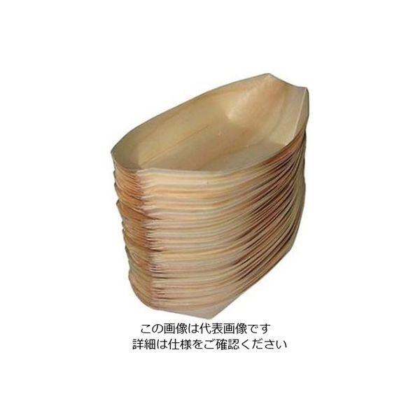 江部松商事 経木舟皿(50枚入)7寸 約190×100 61-6707-77 1組(50枚)（直送品）