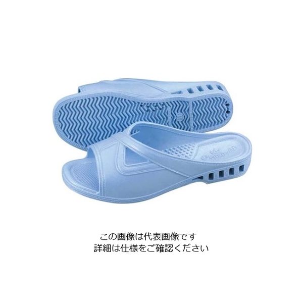 江部松商事 抗菌婦人用サンダル カナリア ライトブルー No.110 M 61-6727-08 1足（直送品）