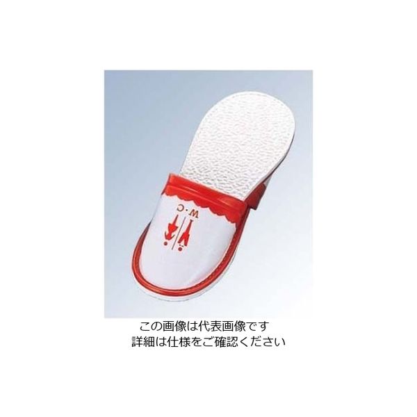 江部松商事 スリッパ 前閉じ Sー1290T M レッド(01) 61-6727-23 1足（直送品）