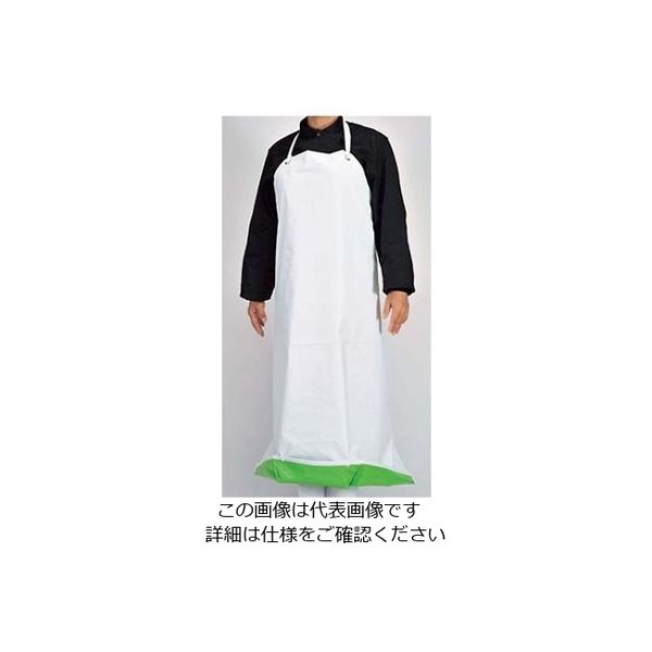 江部松商事 抗菌前掛ガードロン 共紐 S 白/緑 61-6730-98 1個（直送品）