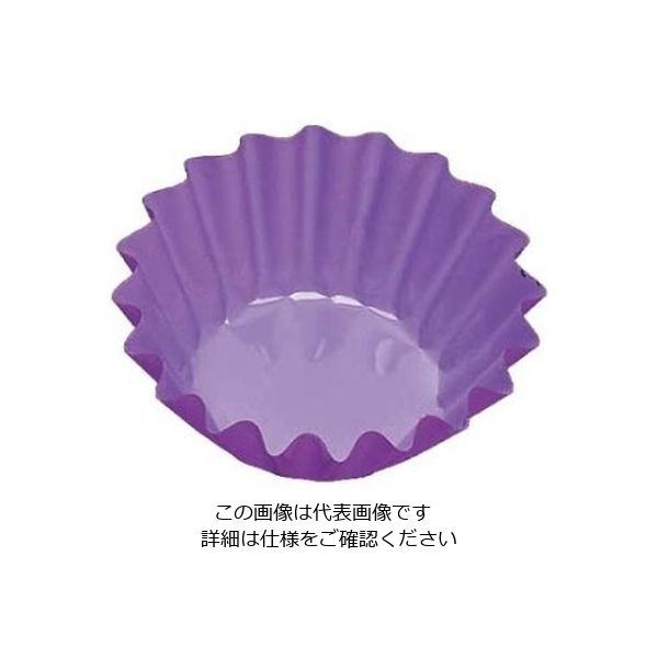 アヅミ産業 ファイン・カップ(500枚入)丸型 8号深 パープル 61-6738-10 1組(500枚)（直送品）
