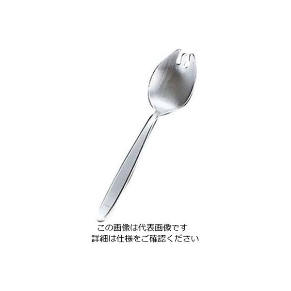 サクライ 18ー8 抗菌 先割 給食スプーン 穴無 61-6764-52 1個（直送品）