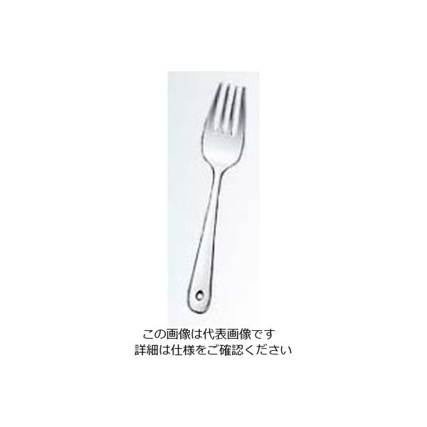 江部松商事 KK 18ー8 #4400 無地 刃先丸ベビーフォーク 穴明 61-6764-62 1個（直送品）