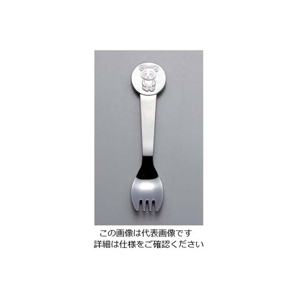 江部松商事 ステンレス パンダ お子様フォーク兼用スプーン 61-6765-72 1個（直送品）