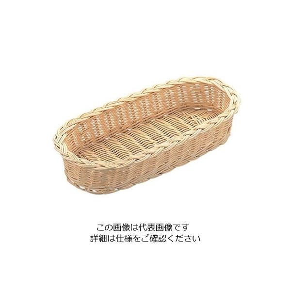 萬洋 籐 カトラリーケース 16ー434 小判(280×H50) 61-6767-33 1個（直送品）