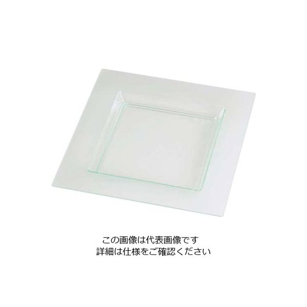 ソリア ディアマンテプレート クリアグリーン PS30410(25入)112.5×112.5 61-6774-81 1組(25個)（直送品）