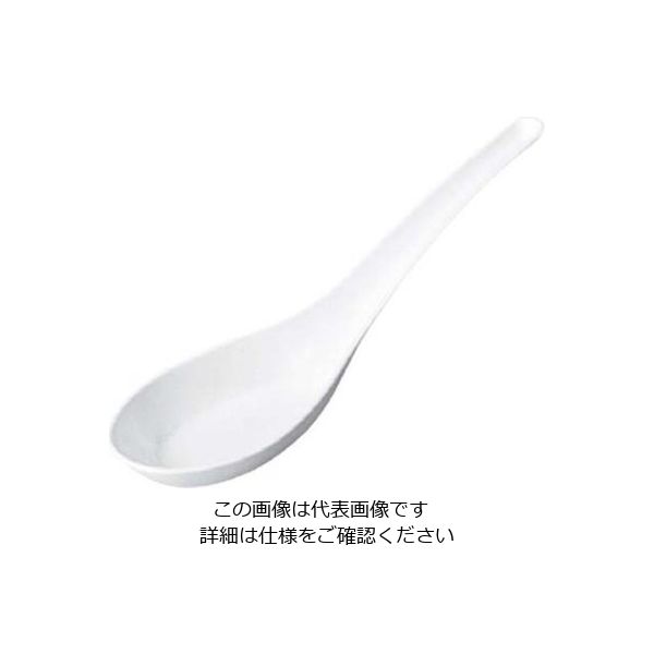 エンテック レンゲスプーン 白 103TW PBT 61-6771-61 1個（直送品）