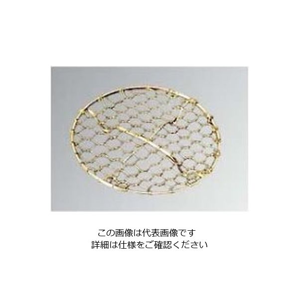江部松商事 18ー8 手編み亀甲 足付 目皿(金メッキ付)8.5cm 61-6775-84 1個（直送品）