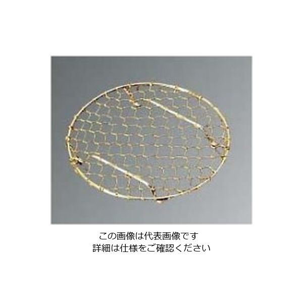 江部松商事 18ー8 手編み亀甲 足付 目皿(金メッキ付)9.5cm 61-6775-86 1個（直送品）