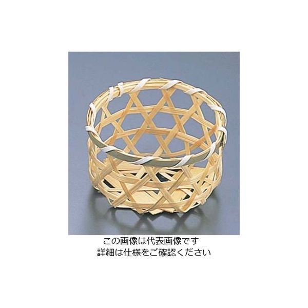 萬洋 竹 白丸 珍味入れ 18ー605 61-6776-42 1個（直送品）