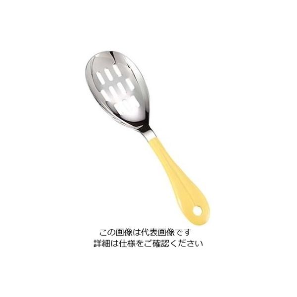 ワダコーポレーション 18-8 楽らく サーバー 穴明き イエロー 61-6787-22 1個（直送品）