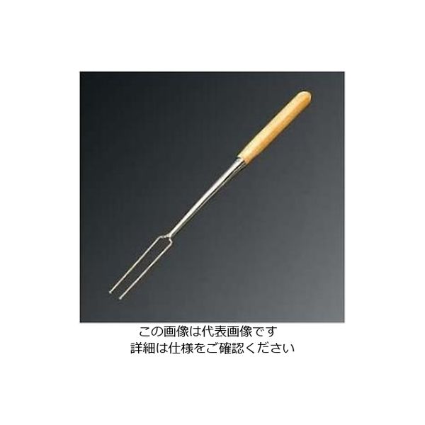 江部松商事 木柄 チョコレートフォーク 2本刃 No.1 61-6790-83 1個（直送品）