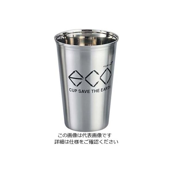 江部松商事（EBEMATSU） 18-8ECOマイカップ 500cc（ポーチ付）ツヤ消し 1個 61-6799-41（直送品）