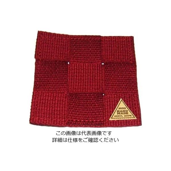 シンビ 手編みコースター #850ーS レッド 角型 61-6806-81 1個（直送品）
