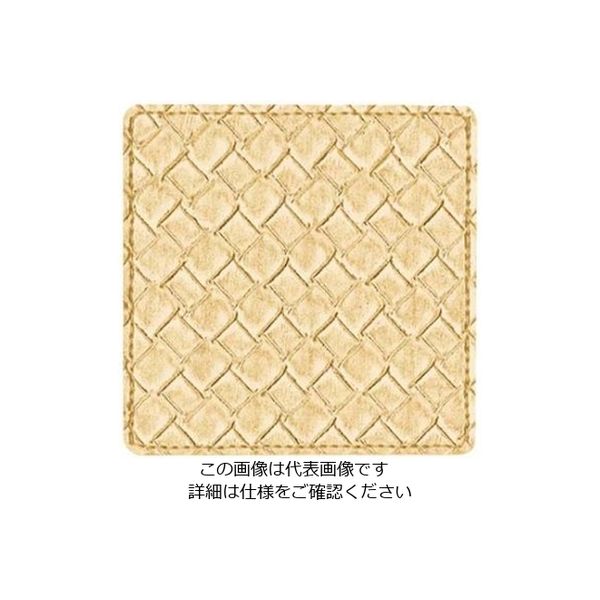 シンビ キルトデザインコースター 角 #360 ゴールド 61-6807-44 1個（直送品）