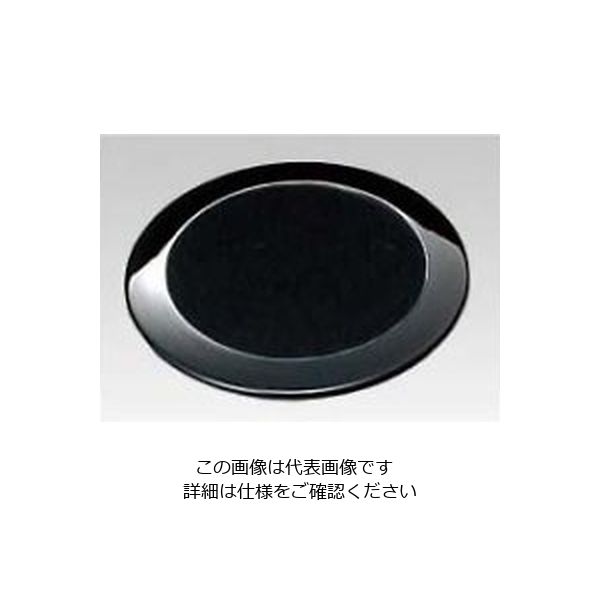 江部松商事 和風 月見 コースター 黒/内黒 61-6807-55 1個（直送品）