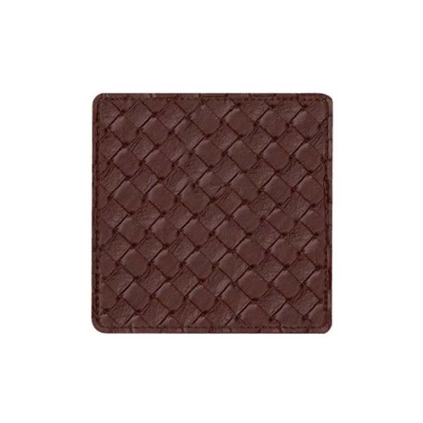 シンビ キルトデザインコースター 角 #360 ブラウン 61-6807-46 1個（直送品）