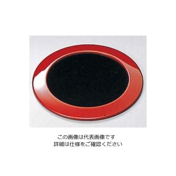 江部松商事 和風 月見 コースター 朱/内黒 61-6807-56 1個（直送品）