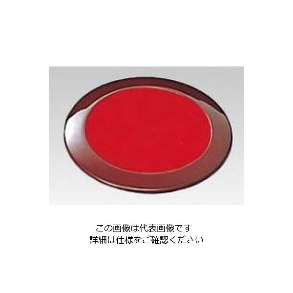 江部松商事 和風 月見 コースター ウルミ/内赤 61-6807-60 1個（直送品）