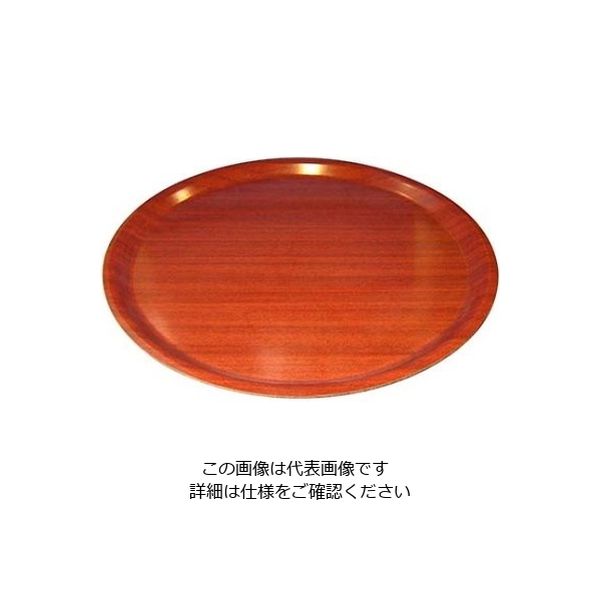 CAMBRO ユーロラミネートトレイ 丸 CA3800E73 マホガニー 61-6808-79 1個（直送品）