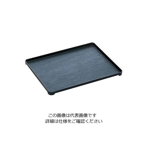 蝶プラ工業 木がら盆 黒 3627(360×270)PP製 61-6812-52 1個（直送品）