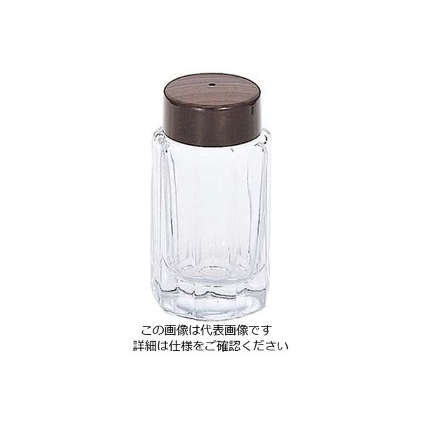 大塚硝子 十角 木目塩入 ガラス製 MOー4 61-6821-47 1個（直送品）