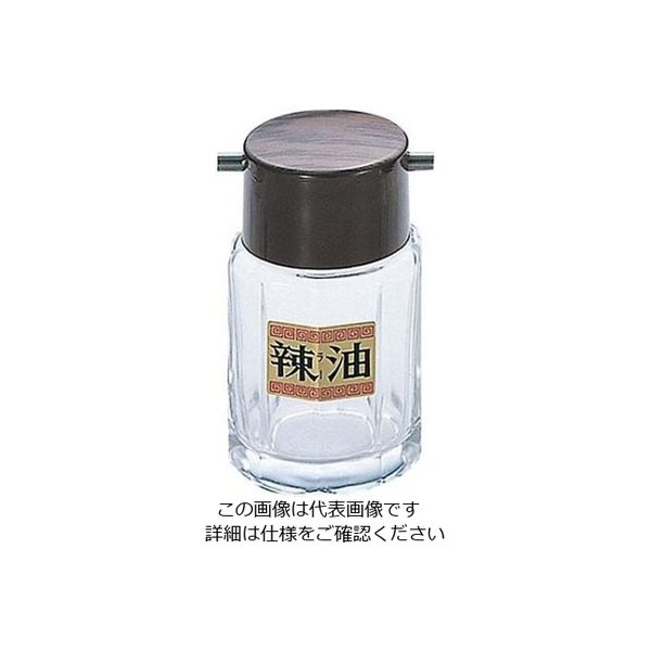 大塚硝子 #21 木目 ラー油入 ガラス製 61-6821-54 1個（直送品）