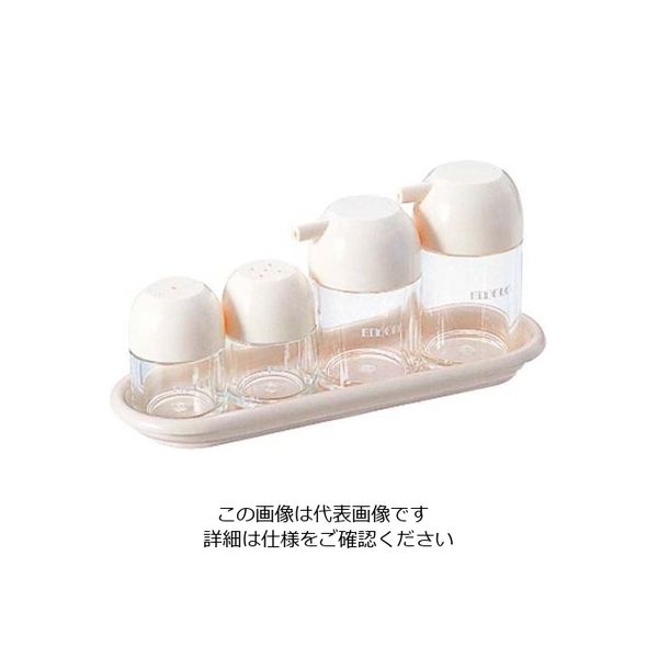 エンテック キノコ カスターセット 5PCS Kー5111 白 61-6825-99 1セット（直送品）