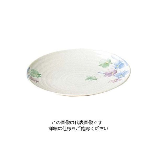 エンテック メラミン和食器 すみれ 丸皿 小 VOー14 61-6833-68 1個（直送品）