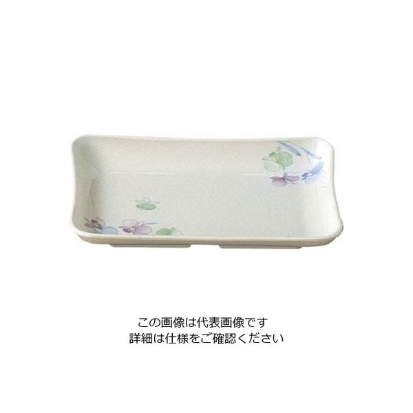 エンテック メラミン和食器 すみれ 角皿 大 切立 VOー29 61-6833-78 1個（直送品）