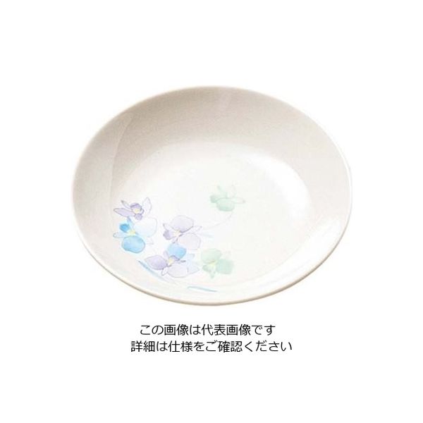 エンテック メラミン和食器 すみれ 丸皿 12cm VOー23 61-6833-83 1個（直送品）